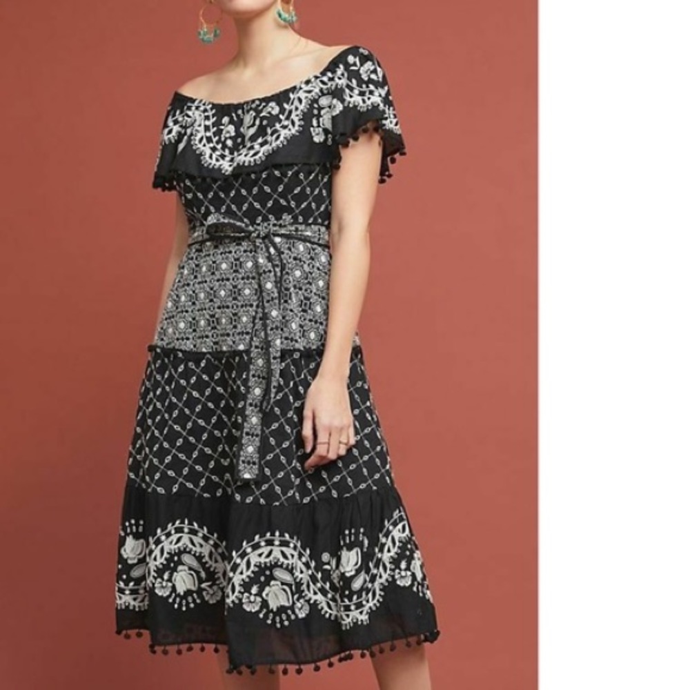 Anthropologie Marisol off the shoulder dress